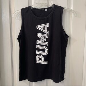 Puma Cotton Tank Top - Black/White.  Womens: Sm-Med.
